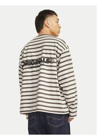 Jack & Jones - Jack&Jones Longsleeve Islington 12273202 Beżowy Loose Fit. Kolor: beżowy. Materiał: bawełna. Długość rękawa: długi rękaw #5