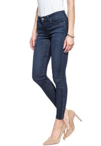 Lee - SPODNIE DAMSKIE LEE SCARLETT CROPPED POLISHED INDIGO L30CRKKD