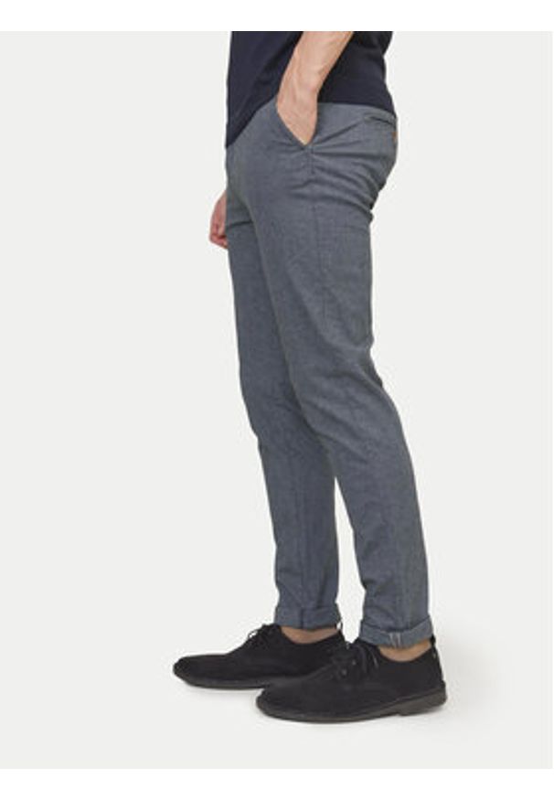 Jack & Jones Chinosy Marco 12206199 Niebieski Slim Fit. Kolor: niebieski. Materiał: bawełna