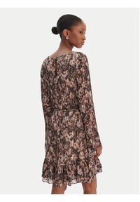 Guess Sukienka codzienna W6RK37 WJ712 Brązowy Regular Fit. Okazja: na co dzień. Kolor: brązowy. Materiał: syntetyk. Typ sukienki: proste. Styl: casual #4