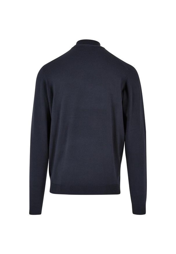 Sweter z golfem Urban Classics. Okazja: na spotkanie biznesowe. Typ kołnierza: golf. Kolor: niebieski. Styl: biznesowy
