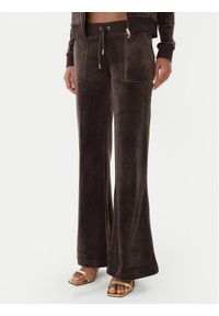 Juicy Couture Spodnie dresowe Layla JCSEBJ001G Brązowy Regular Fit. Kolor: brązowy. Materiał: syntetyk #1