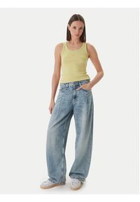 Hugo - HUGO Top Datamia 50514489 Zielony jasny Slim Fit. Kolor: zielony. Materiał: bawełna #4
