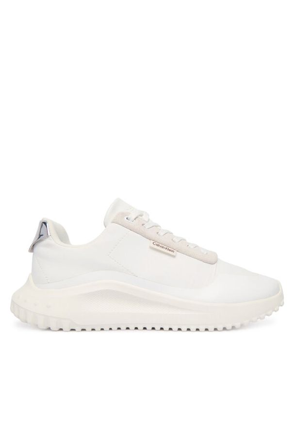 Calvin Klein Sneakersy Eva Runner Lace Up Mat Mix YW0YW02016 Biały. Kolor: biały. Materiał: materiał