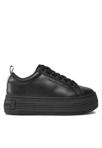 Calvin Klein Jeans Sneakersy Bold Flatf Low Laceup Lth In Lum YW0YW01309 Czarny. Kolor: czarny