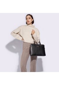 Wittchen - Damska torba na laptopa 13’’ skórzana klasyczna. Kolor: czarny. Materiał: skóra. Wzór: haft, aplikacja. Styl: klasyczny #5