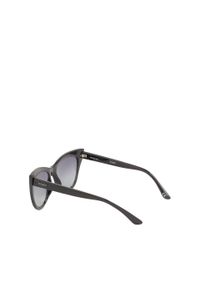 Kazar - Czarne przeciwsłoneczne okulary damskie. Kolor: czarny. Materiał: materiał #4