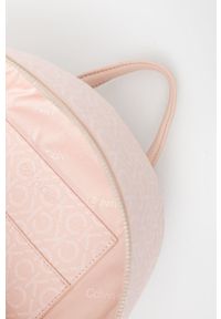 Calvin Klein plecak damski kolor różowy mały wzorzysty. Kolor: różowy. Materiał: poliester #3