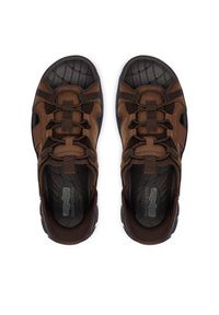 skechers - Skechers Sandały 205181/ACDB Brązowy. Kolor: brązowy. Materiał: materiał #4