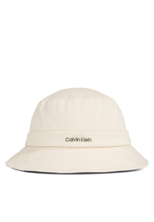 Calvin Klein Kapelusz Elevated Softs K60K611872 Beżowy. Kolor: beżowy. Materiał: materiał