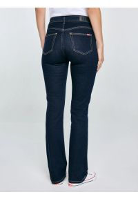 Big-Star - Jeansy damskie granatowe Adela Bootcut 505. Kolor: niebieski #4