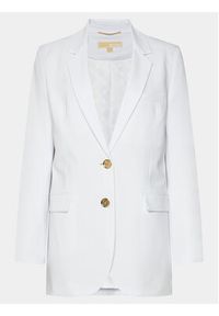 MICHAEL Michael Kors Marynarka MR3100CENX Biały Regular Fit. Kolor: biały. Materiał: syntetyk #2