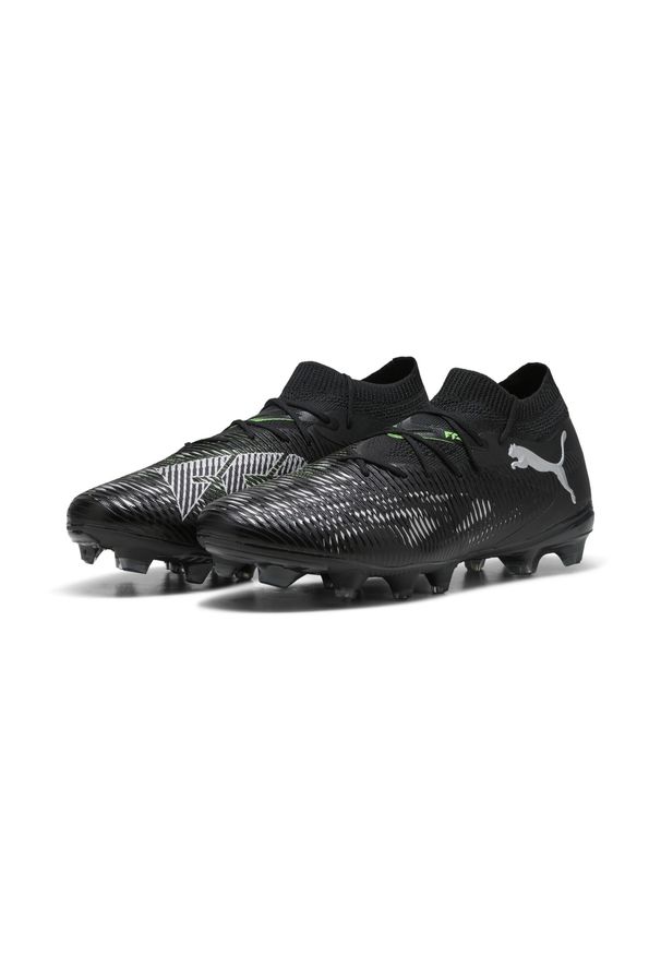 Puma - Buty piłkarskie męskie PUMA Future 8 Match FG/AG. Kolor: wielokolorowy, czarny, zielony. Sport: piłka nożna