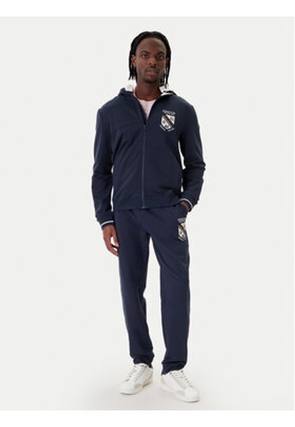 Aeronautica Militare Spodnie dresowe 261PF1021UF00674 Granatowy Regular Fit. Kolor: niebieski. Materiał: bawełna