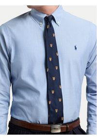 Polo Ralph Lauren Koszula 710829480001 Błękitny Custom Fit. Typ kołnierza: polo. Kolor: niebieski. Materiał: bawełna #2