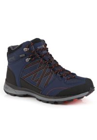Samaris Mid II Regatta męskie trekkingowe buty. Kolor: niebieski. Materiał: guma, poliester. Sport: turystyka piesza