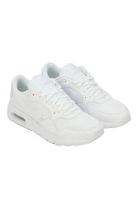 Nike - Damskie Skórzane Buty Sportowe Air Max SC. Kolor: biały. Materiał: skóra. Sezon: zima. Styl: sportowy