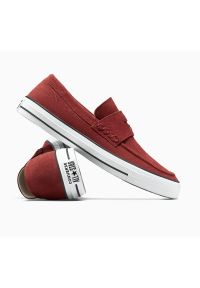 Adidasy Converse Chuck Taylor All Star Loafer, Dla obu płci. Kolor: czerwony. Materiał: zamsz, materiał. Model: Converse All Star. Sport: fitness
