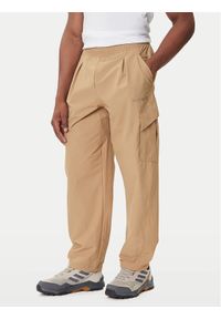 Adidas - adidas Spodnie outdoor Terrex Xploric JM7424 Beżowy Loose Fit. Kolor: beżowy. Materiał: syntetyk. Sport: outdoor