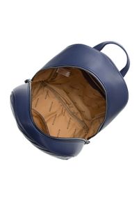 Wittchen - Damski plecak z ukośnie pikowanej skóry ekologicznej granatowy. Kolor: niebieski. Materiał: skóra ekologiczna. Wzór: aplikacja, paski. Styl: elegancki #4