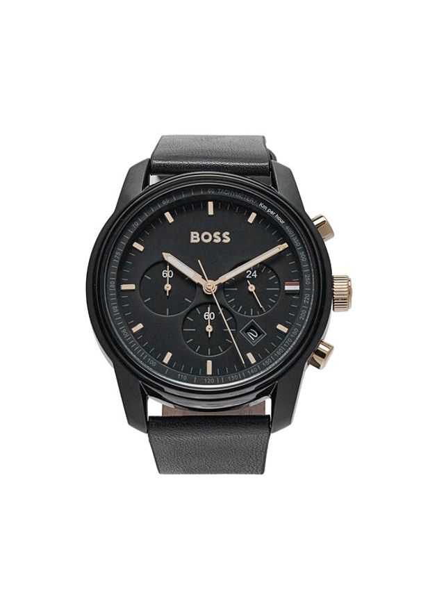 BOSS - Boss Zegarek 1514003 Czarny. Kolor: czarny