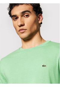 Lacoste T-Shirt TH6709 Zielony Regular Fit. Kolor: zielony. Materiał: bawełna #4