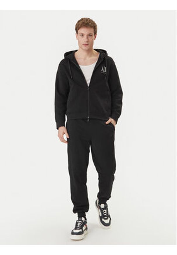 Armani Exchange Bluza XM000371 AF10818 UC001 Czarny Regular Fit. Kolor: czarny. Materiał: bawełna