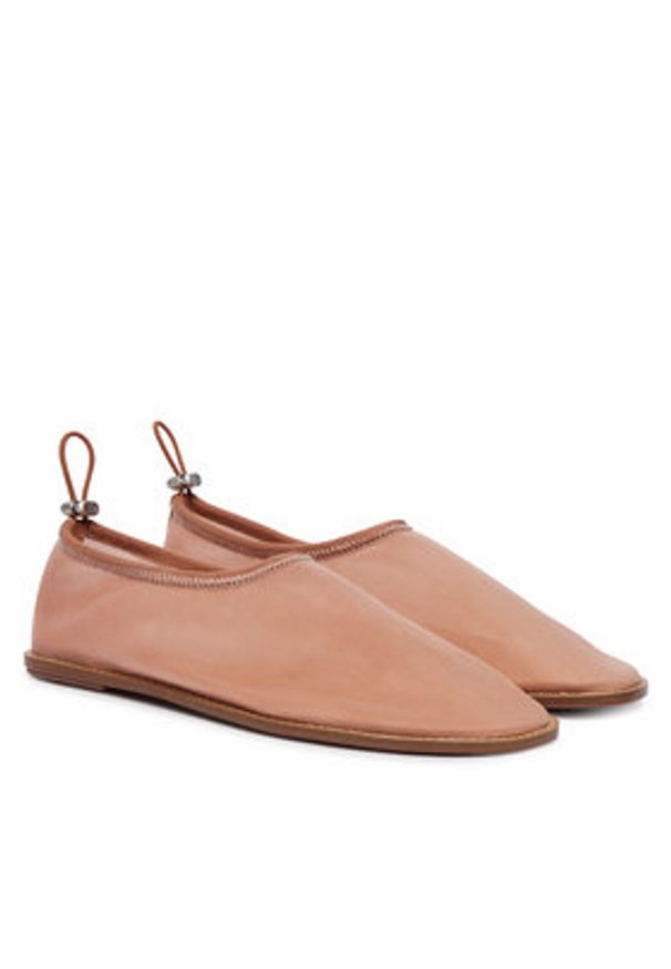 Calvin Klein Baleriny Stretch Ballerina Shoe Spac Mesh HW0HW03041 Koralowy. Kolor: pomarańczowy. Materiał: materiał