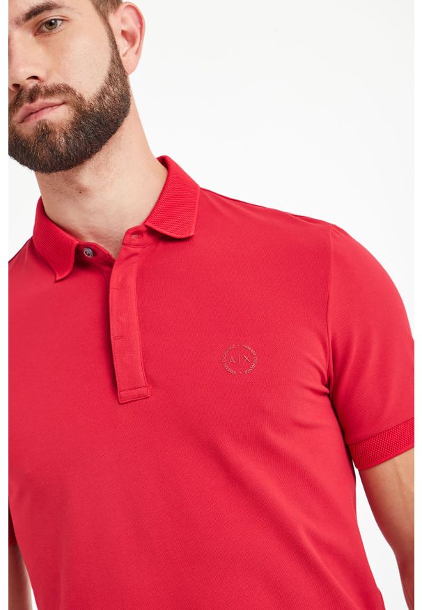 Armani Exchange - POLO ARMANI EXCHANGE. Typ kołnierza: polo. Wzór: jednolity, nadruk. Styl: sportowy
