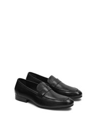 Kazar - Eleganckie półbuty męskie penny loafers. Kolor: czarny. Materiał: skóra. Szerokość cholewki: normalna. Styl: elegancki #6