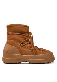 Moon Boot Śniegowce Luna Boot Suede 80D2480030 Brązowy. Kolor: brązowy. Materiał: zamsz, skóra