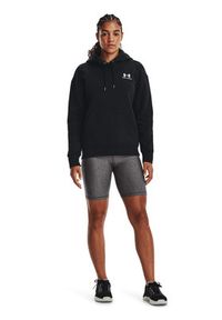 Under Armour Bluza Essential 1373033 Czarny Relaxed Fit. Kolor: czarny. Materiał: bawełna