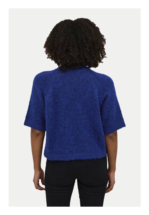 Kaffe Sweter Emilie 10509092 Niebieski Loose Fit. Kolor: niebieski. Materiał: syntetyk