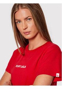 PLNY LALA T-Shirt Classic PL-KO-CL-00241 Czerwony Regular Fit. Kolor: czerwony. Materiał: bawełna #5