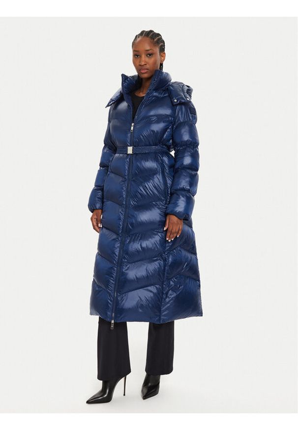 BOSS Płaszcz zimowy Pamaxi3 50524624 Niebieski Regular Fit. Kolor: niebieski. Materiał: syntetyk. Sezon: zima