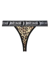 Just Cavalli Komplet 3 par stringów 78PAJU01 CJUT3 Brązowy. Kolor: brązowy. Materiał: bawełna