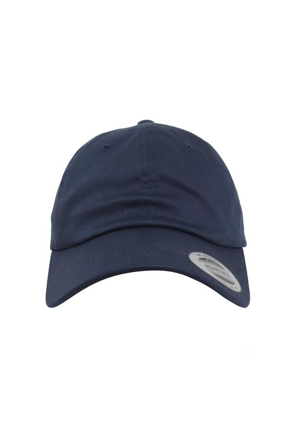 FLEXFIT - Czapka Flexfit low profile organic cotton. Kolor: niebieski. Materiał: bawełna