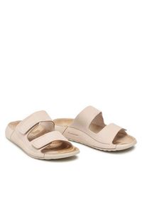 ecco - ECCO Klapki 2ND Cozmo W 20682302378 Beżowy. Kolor: beżowy. Materiał: nubuk, skóra #7