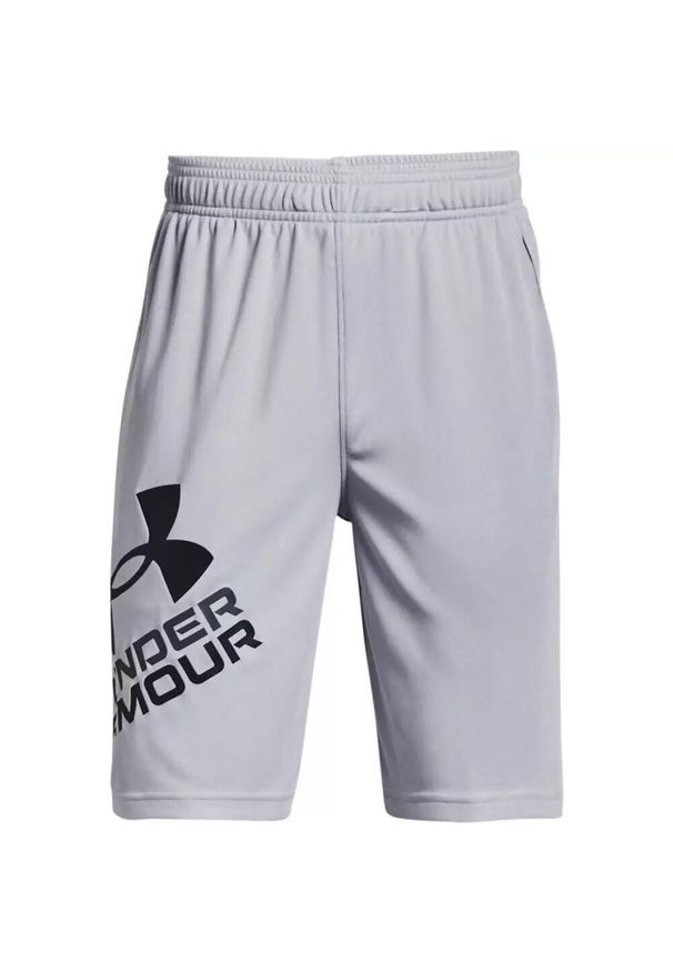 Spodenki krótkie chłopięce Under Armour Prototype 2.0 Logo Shorts. Kolor: szary. Długość: krótkie