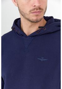 Aeronautica Militare - AERONAUTICA MILITARE Granatowa bluza męska z kapturem, Rozmiar XXL. Typ kołnierza: kaptur. Kolor: niebieski