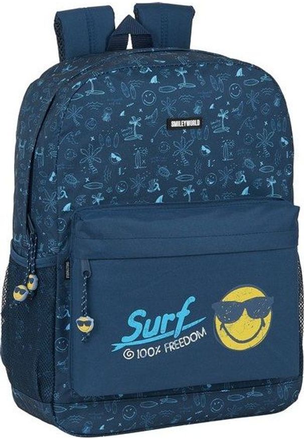 Smiley Plecak szkolny Smiley World Surf Ciemnoniebieski. Kolor: niebieski