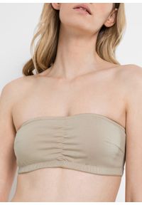 bonprix - Biustonosz bandeau (mis. A i B), bawełna organiczna (2 szt.). Kolor: beżowy. Materiał: bawełna. Wzór: gładki