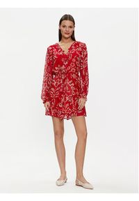 Liu Jo Sukienka codzienna MA4261 T2559 Czerwony Regular Fit. Okazja: na co dzień. Kolor: czerwony. Materiał: wiskoza. Typ sukienki: proste. Styl: casual #3