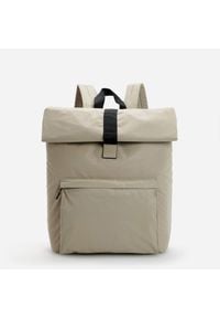 Reserved - Odblaskowy plecak roll top - Beżowy. Kolor: beżowy #1