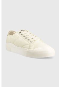 GANT - Gant tenisówki Nautilana damskie kolor beżowy 26538768.G190. Nosek buta: okrągły. Kolor: beżowy. Materiał: guma #3