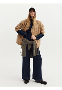 Munthe Sweter Taccu 243160724373 Brązowy Loose Fit. Kolor: brązowy. Materiał: wełna #3