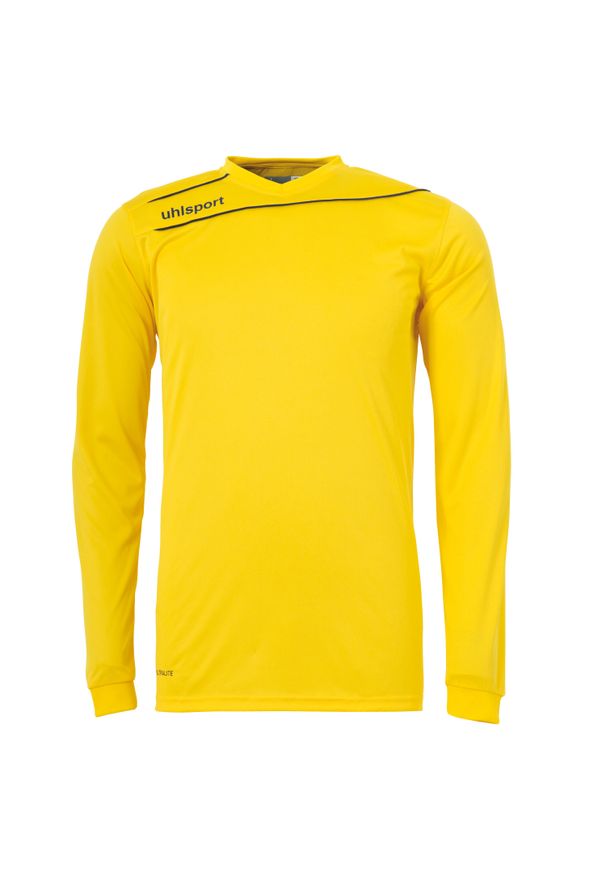 UHLSPORT - Jersey Uhlsport Stream 3.0 manches longues. Kolor: wielokolorowy, żółty, czarny. Materiał: jersey. Długość rękawa: długi rękaw. Długość: długie. Sport: piłka nożna, fitness