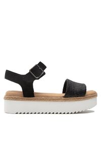 Clarks Espadryle Lana Shore 261646274 Czarny. Kolor: czarny. Materiał: skóra