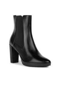 Geox Botki D Walk Pleasure 85 D35TFC 00043 C9999 Czarny. Kolor: czarny. Materiał: skóra #6