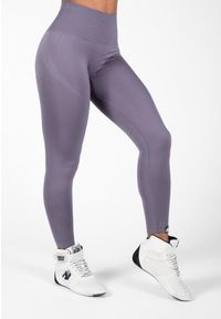 GORILLA WEAR - Yava Bezszwowe Leginsy - Szary. Kolor: szary. Sport: fitness